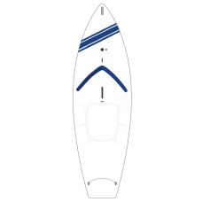 Sunfish Sail Boat, Blue Coaming (Splash- Rail)