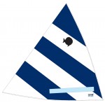 Sunfish Sail, Blue and White, 10008