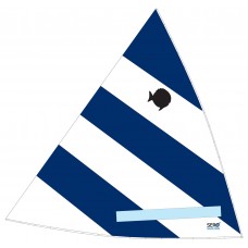 Sunfish Sail, Blue and White, 10008
