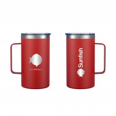 SERO Sailing, Sunfish 24 oz Vacuum Insulated Mug with Handle, Red, SER-25638