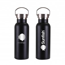 SERO Sailing, Sunfish 17 oz Vacuum Insulated Water Bottle, Black, SER-25642