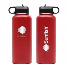 SERO Sailing, Sunfish 40 oz Vacuum Insulated Water Bottle, Red, SER-25644