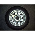 Trailex, Spare 4.80 X 12" CLR Tire On 4-Hole Galvanized Wheel