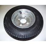 Trailex, Spare 480 X 8" CLR Tire On 4-Hole Wheel